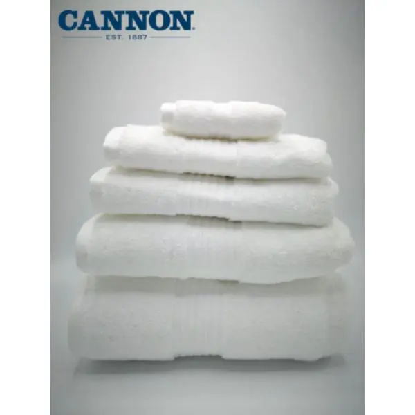 Cannon White Bath Towel, 100% Cotton, USA Brand