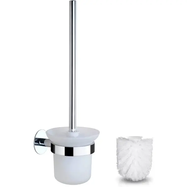 Toilet Brush with Holder Steel
