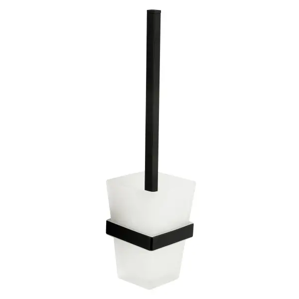 Toilet Brush With Holder Black