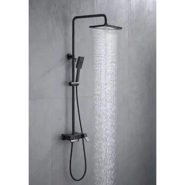 Black Shower Set