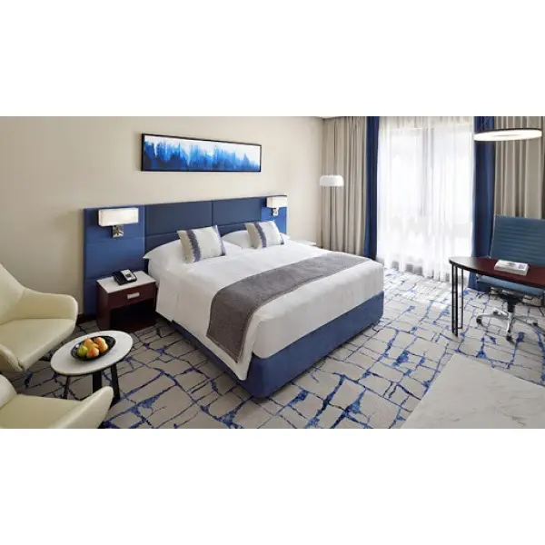 Hotel room bed-double