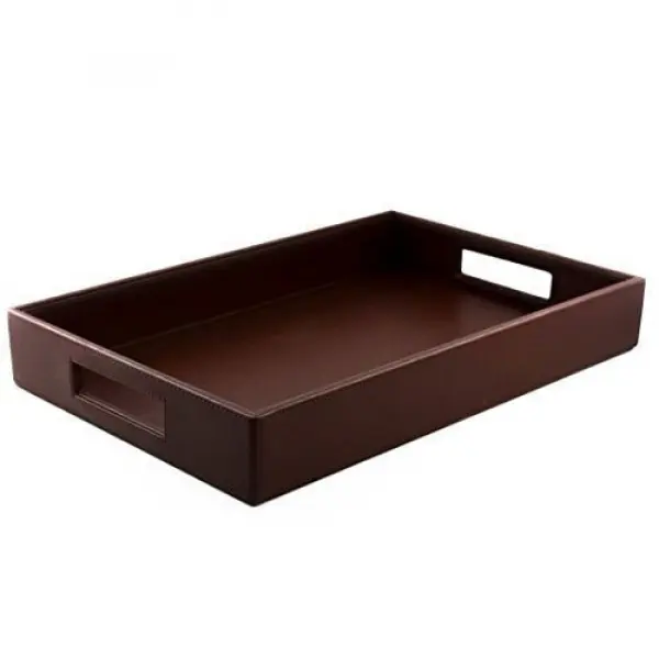 Welcome Tray Leather