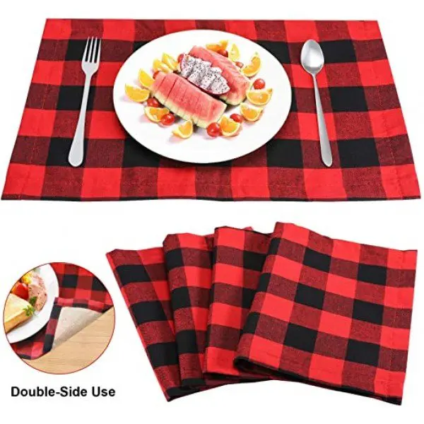 Table Mat Cotton Check
